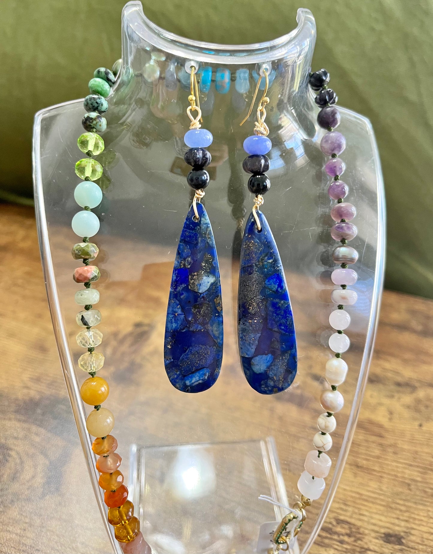 Lapis Lazuli Teardrops