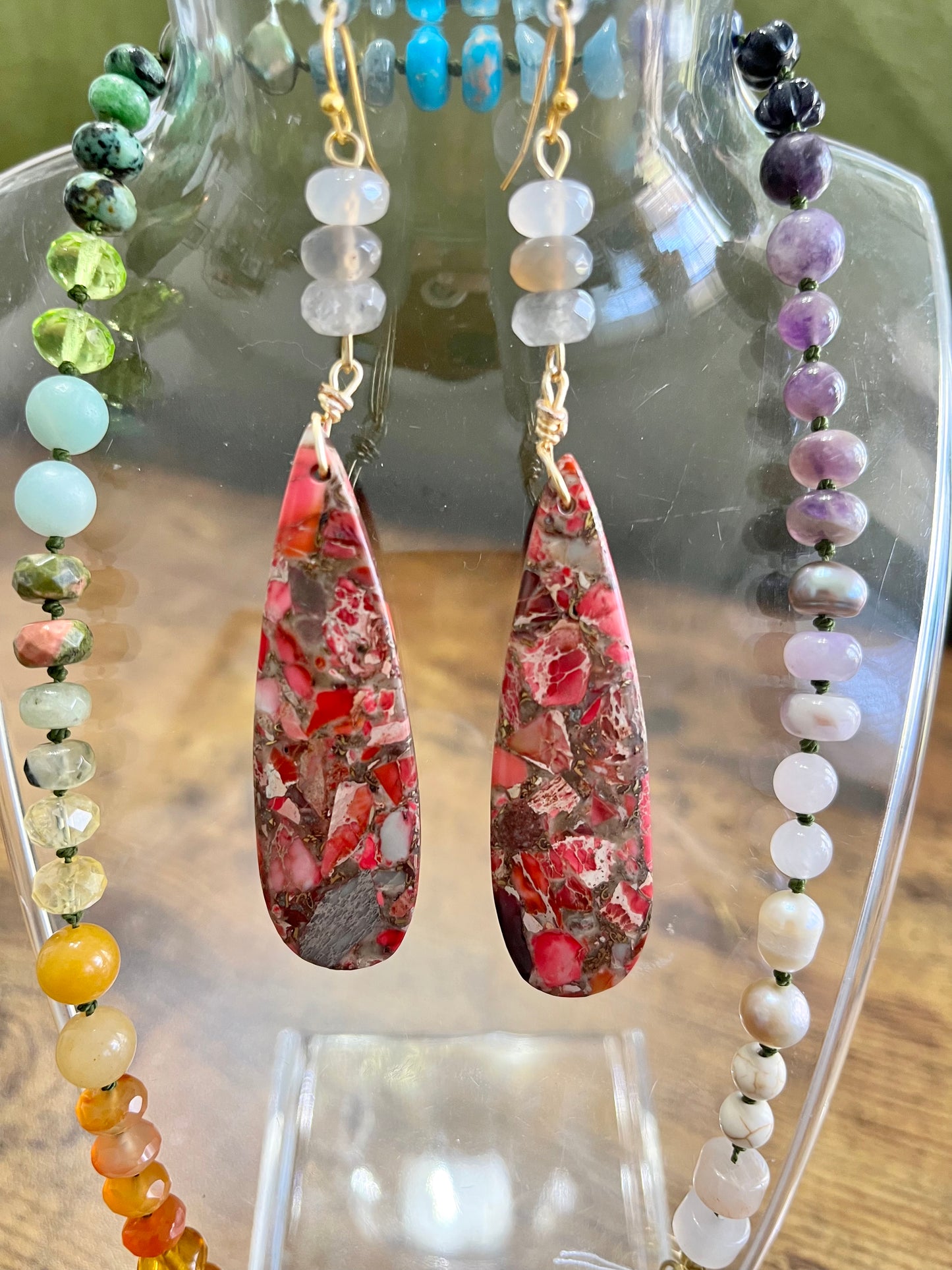 Pink Sea Sediment Jasper Drops