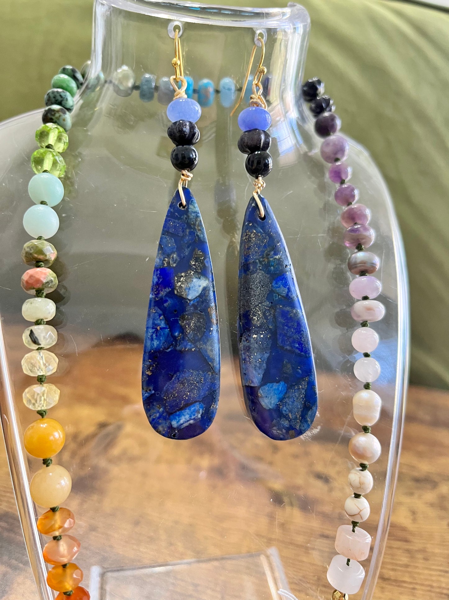 Lapis Lazuli Teardrops