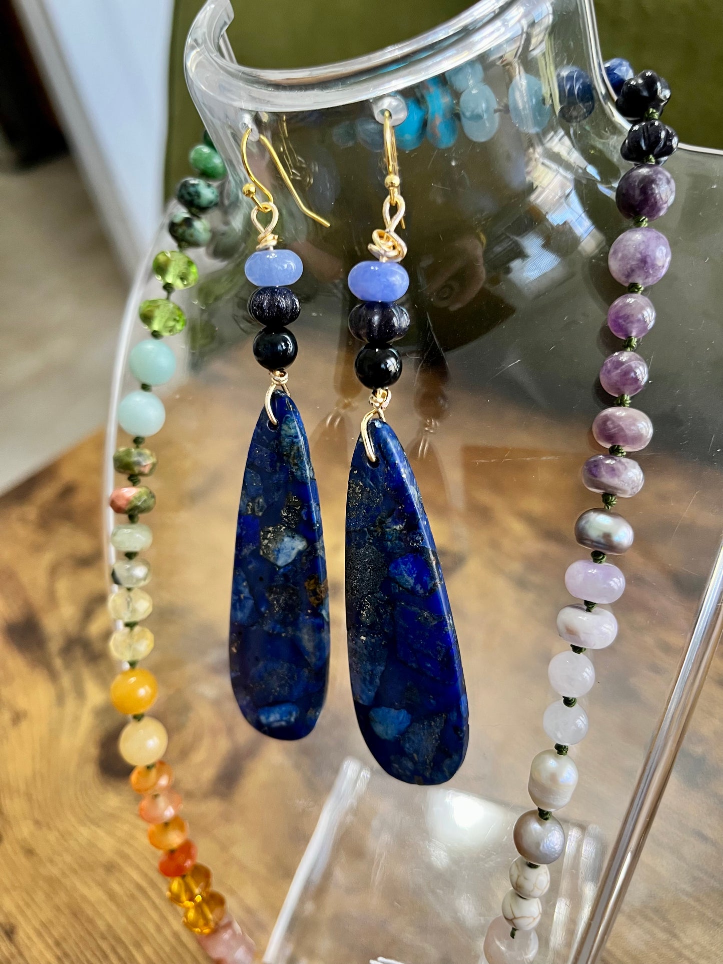 Lapis Lazuli Teardrops