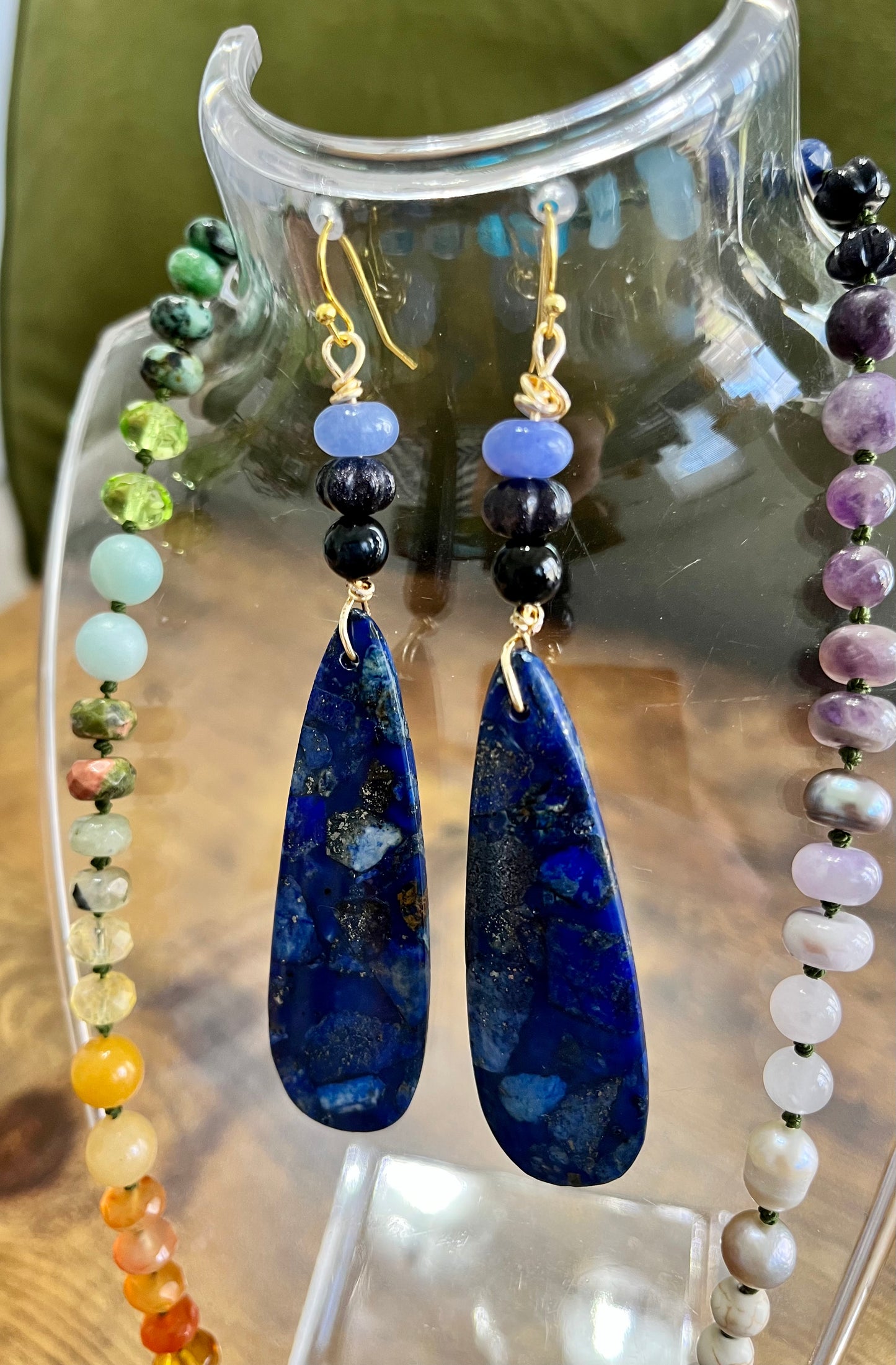 Lapis Lazuli Teardrops